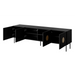 RTV cabinet PALAZZO 200x42x60 black + oak craft - TV cabinets made of furniture boardSTV-ZPM<<<TV cabinetsSTV<<<ActionPL