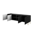 RTV HOLE cabinet 190x40.5x59.5 cm matte black - TV cabinets made of furniture boardSTV-ZPM<<<TV cabinetsSTV<<<ActionPL