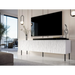 RTV JUNGLE cabinet 190x40.5x59.5 white matt + black legs - TV cabinets made of furniture boardSTV-ZPM<<<TV