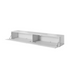 RTV SLIDE cabinet on black steel frame 200x40x50 cm all in gloss white - TV cabinets made of furniture