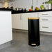 Rubbish Bin Kitchen Move Black Matte back 30 L - Почистване Прахосмукачки И Гладене<<<Дом Градина<<<BigBuy&&&Други