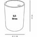Rubbish bin TODAY UTILITY White 8,5 L 21 x 29 cm - Баня<<<Дом Градина<<<BigBuy&&&Аксесоари и кранчета<<<Баня<<<Дом