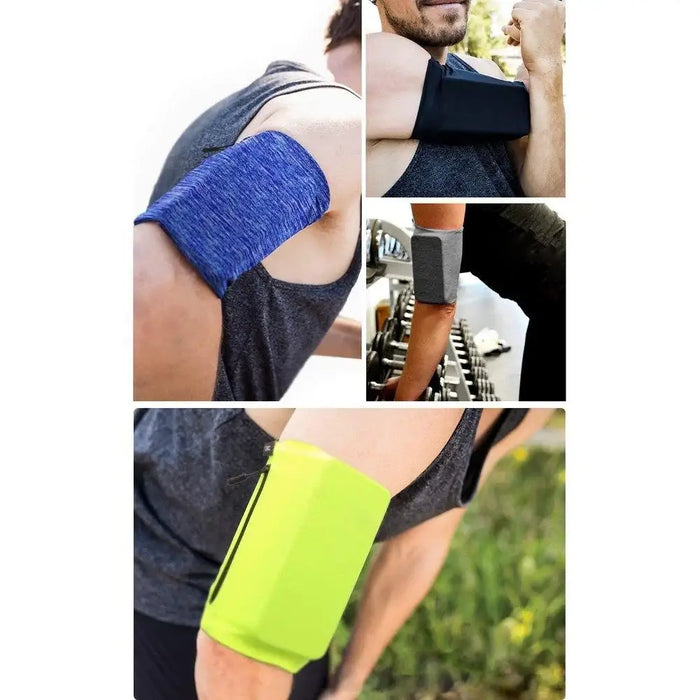 Running armband phone armband L blue - Sport products<<<HurtelXML