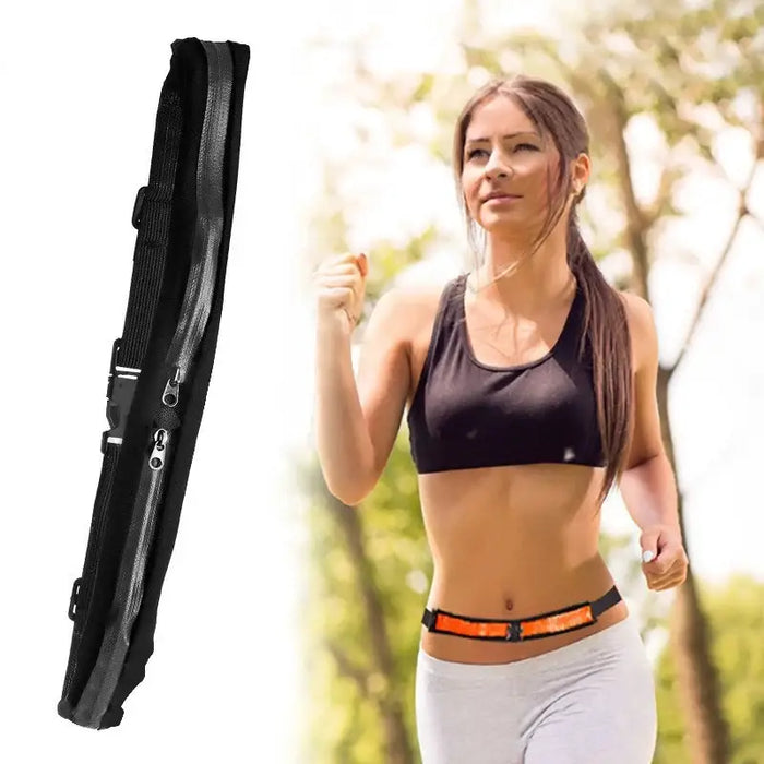 Running belt double waist bag for the phone black - Sport products<<<HurtelXML