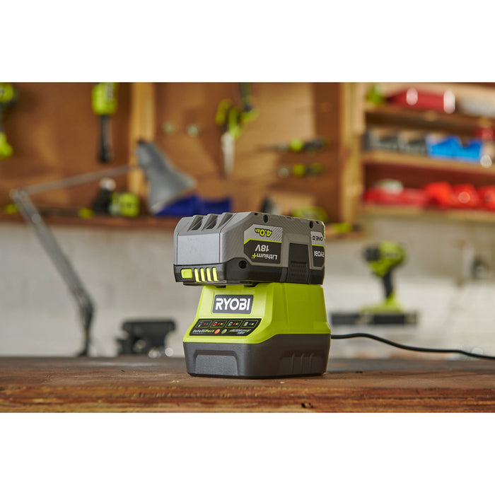 BATTERY AND CHARGER 18 V 4 AH RYOBI ONE+ RC18120-140X