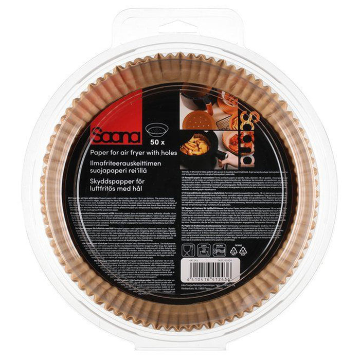PERFORATED PAPER BASKET FOR AIR FRYER SQUARE 50 PCS SAANA