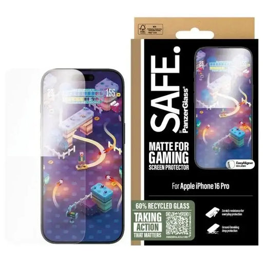 SAFE by PanzerGlass iPhone 16 Pro 6.3’’ Gaming Screen Protector Ultra-Wide Fit SAFE95887 - Cell phone tempered