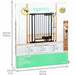 Safety barrier Ingenuity Black 73-80 cm - Сигурност Удома<<<Дом Градина<<<BigBuy&&&Системи за сигурност<<<Сигурност