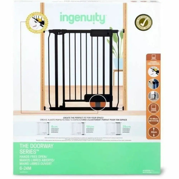 Safety barrier Ingenuity Black 73-80 cm - Сигурност Удома<<<Дом Градина<<<BigBuy&&&Системи за сигурност<<<Сигурност