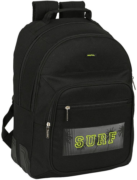 School Bag Safta Surf Black 32 x 42 x 15 cm