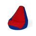 Sako bag pear-shaped pouffe dark blue-red XL 130 x 90 cm - Sako poufsPUF-SAK<<<Poufs and footrestsPUF<<<ActionPL