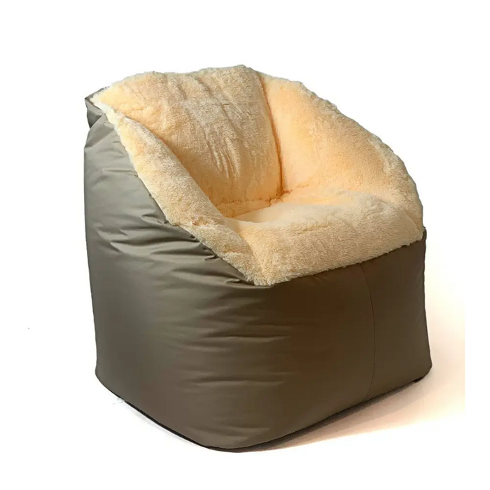 Sako bag pouf Fluffy cream XXL 140 x 90 cm - Sako poufsPUF-SAK<<<Poufs and footrestsPUF<<<ActionPL