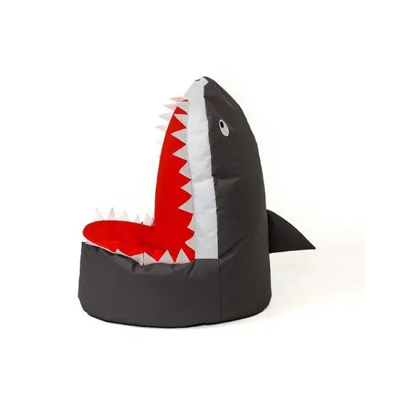 Sako bag pouf Shark black XXL 100 x 60 cm - Poufs for children/youthPUF-DZI<<<Poufs and footrestsPUF<<<ActionPL