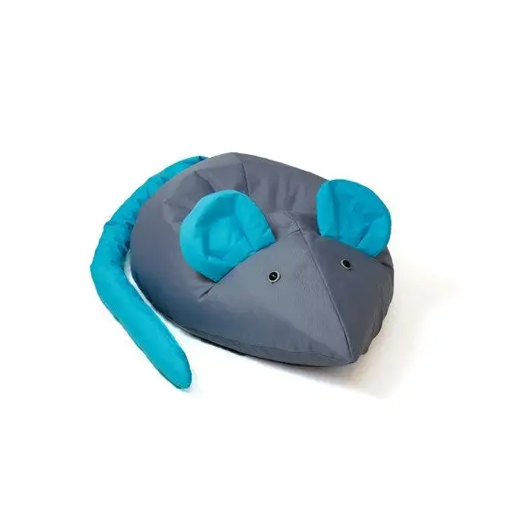 Sako bag pouffe Mouse grey-blue L 110 x 80 cm - Poufs for children/youthPUF-DZI<<<Poufs and footrestsPUF<<<ActionPL
