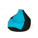 Sako bag pouffe Pear black and blue XL 130 x 90 cm - Sako poufsPUF-SAK<<<Poufs and footrestsPUF<<<ActionPL