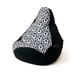 Sako bag pouffe Pear print black-ball L 105 x 80 cm - Sako poufsPUF-SAK<<<Poufs and footrestsPUF<<<ActionPL