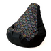Sako bag pouffe Pear print black-pad player L 105 x 80 cm - Sako poufsPUF-SAK<<<Poufs and footrestsPUF<<<ActionPL