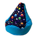 Sako bag pouffe pear print blue planets XL 130 x 90 cm - Sako poufsPUF-SAK<<<Poufs and footrestsPUF<<<ActionPL