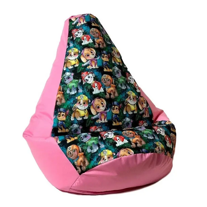 Sako bag pouffe Pear print pink-PAW Patrol L 105 x 80 cm - Sako poufsPUF-SAK<<<Poufs and footrestsPUF<<<ActionPL
