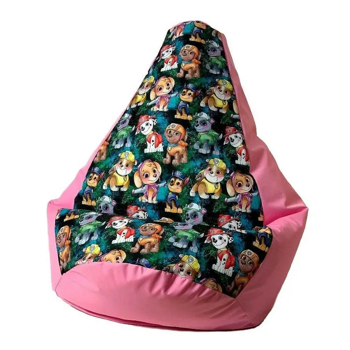 Sako bag pouffe Pear print pink-PAW Patrol L 105 x 80 cm - Sako poufsPUF-SAK<<<Poufs and footrestsPUF<<<ActionPL