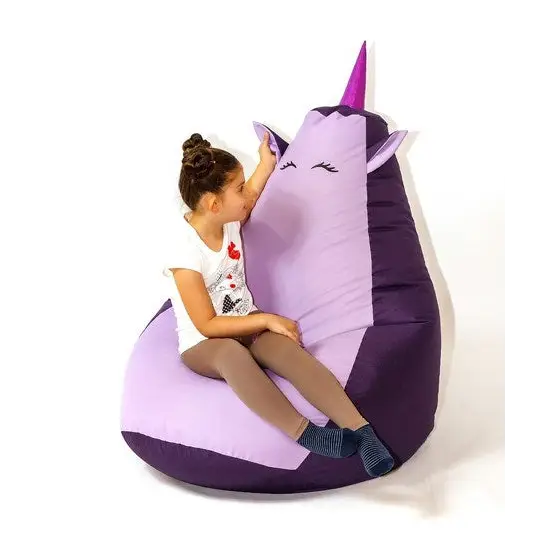 Sako bag pouffe Unicorn purple-light purple XL 130 x 90 cm - Poufs for children/youthPUF-DZI<<<Poufs