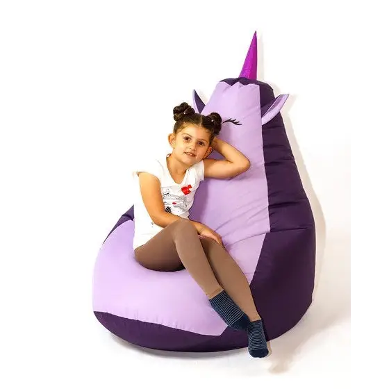 Sako bag pouffe Unicorn purple-light purple XL 130 x 90 cm - Poufs for children/youthPUF-DZI<<<Poufs
