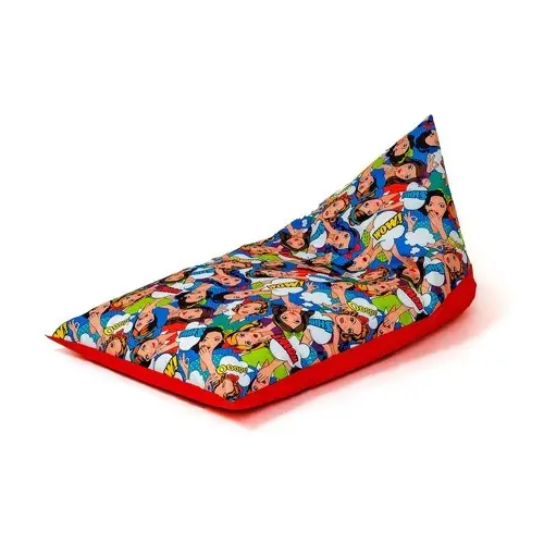 Sako sack pouffe Mattress print-red XXL 160 x 80 cm - Sako poufsPUF-SAK<<<Poufs and footrestsPUF<<<ActionPL