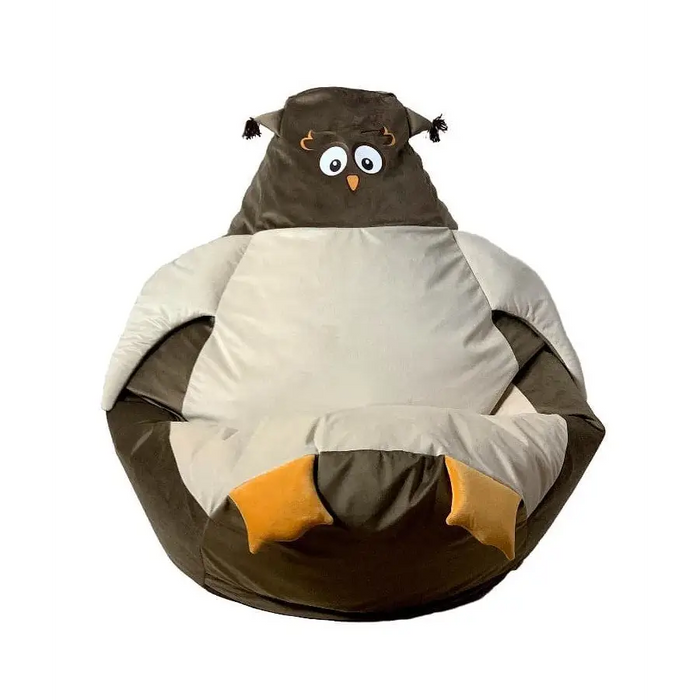 Sako sack pouffe Sowa brown-beige XL 130 x 90 cm - Poufs for children/youthPUF-DZI<<<Poufs and footrestsPUF<<<ActionPL