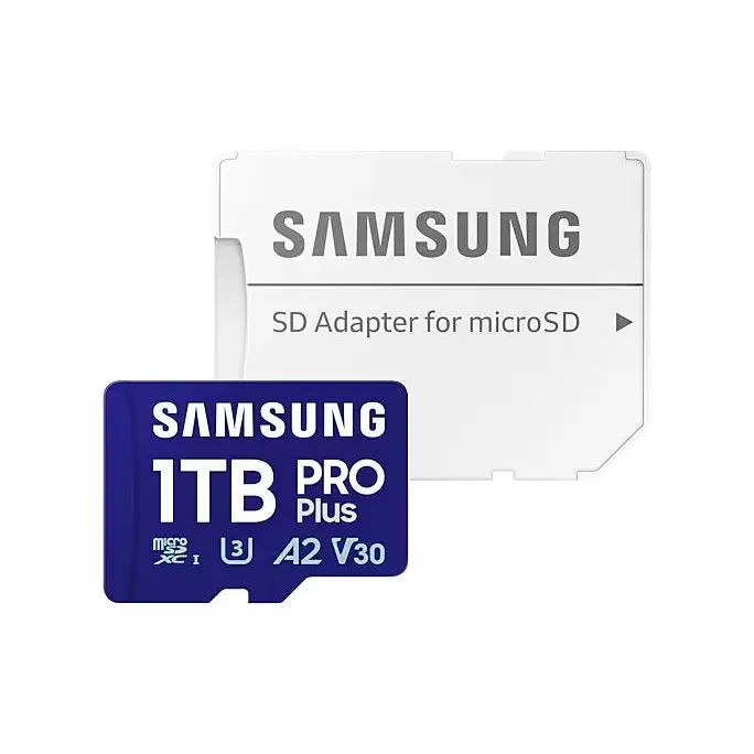 Samsung 1TB micro SD Card PRO Plus with Adapter UHS-I Read 180MB/s - Write 130MB/s - Micro SD Cards