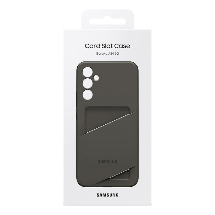 Samsung Card Slot Cover Case for Samsung Galaxy A34 5G card wallet case black (EF-OA346TBEGWW) - Cell phone cases
