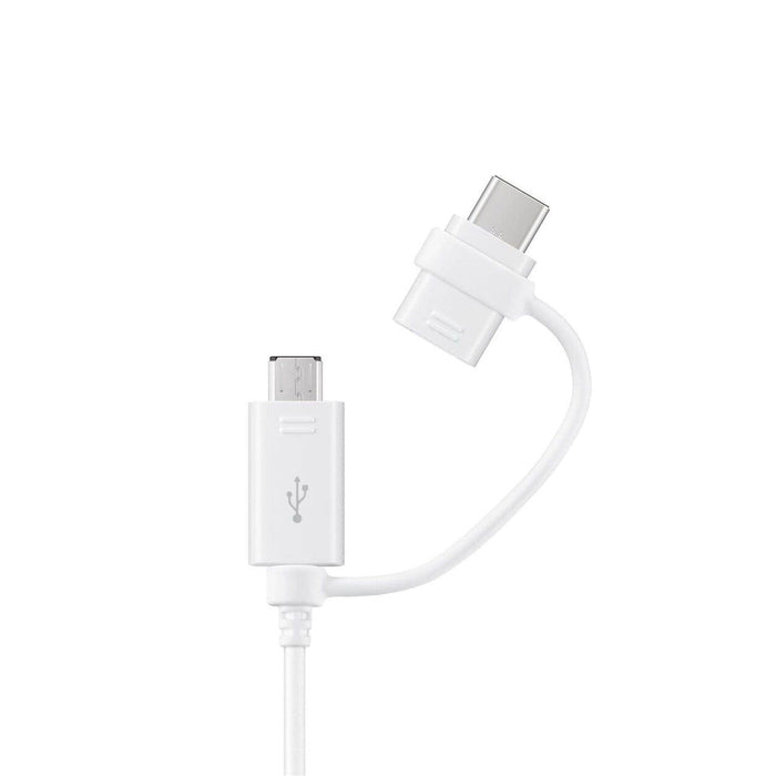 Samsung Combo EP-DG930DWEGWW Cable USB-A / micro USB - USB-C 1.5m - white - Cell phone cables<<<HurtelXML&&&Type-C