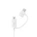Samsung Combo EP-DG930DWEGWW Cable USB-A / micro USB - USB-C 1.5m - white - Cell phone cables<<<HurtelXML&&&Type-C