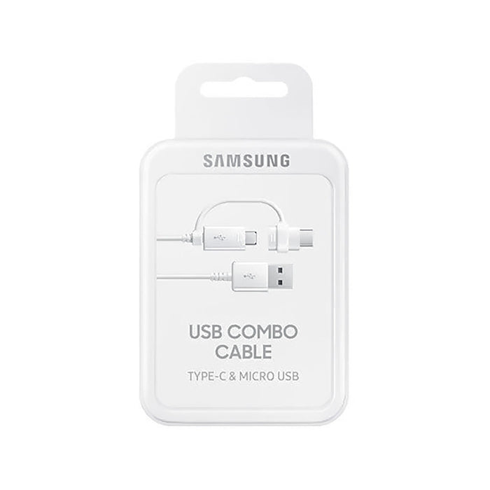 Samsung Combo EP-DG930DWEGWW Cable USB-A / micro USB - USB-C 1.5m - white - Cell phone cables<<<HurtelXML&&&Type-C