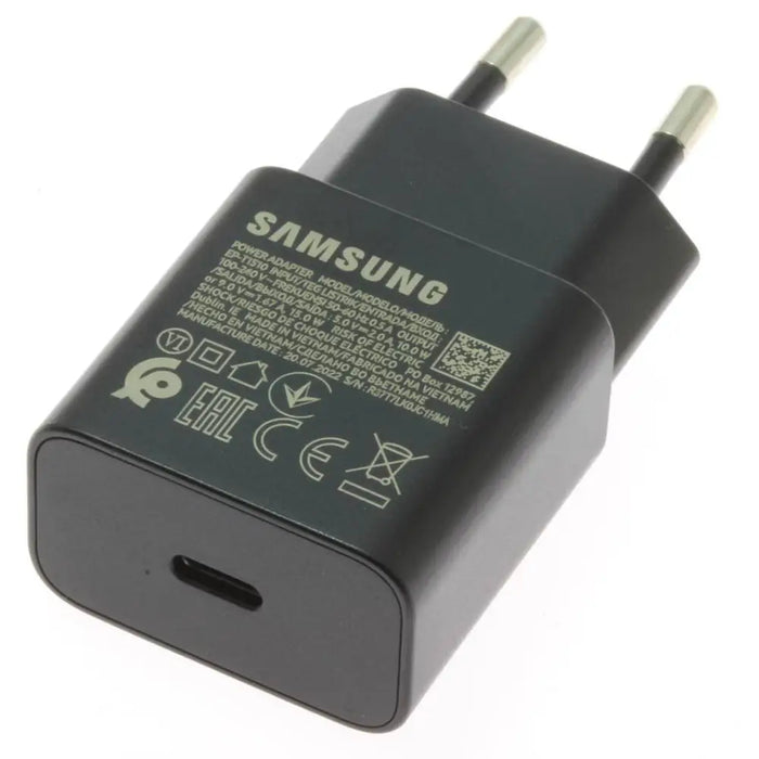 Samsung EP-T1510EBE 15W USB-C Wall Charger (OOB Bulk - Replacement Packaging) - Black - Cell phone USB