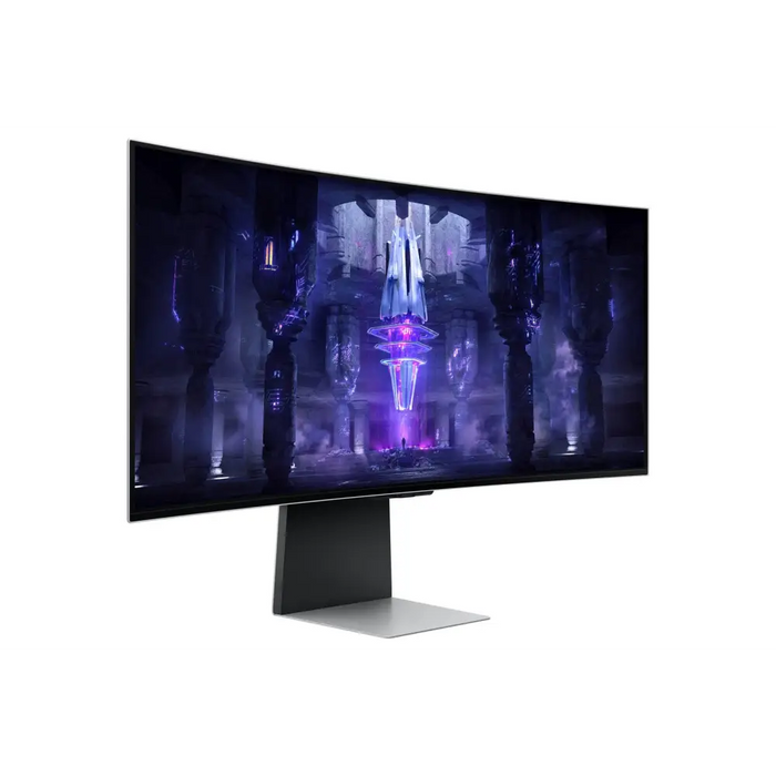 Samsung G85SB computer monitor 86.4 cm (34’’) 3440 x 1440 pixels UltraWide Quad HD OLED Silver - Консюмър и гейминг