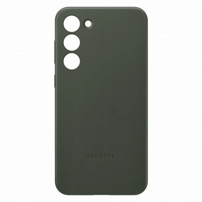 SAMSUNG GALAXY S23+ Leather cover Green - Калъфи и чанти<<<Аксесоари за смартфони<<<Телеком и Преносими
