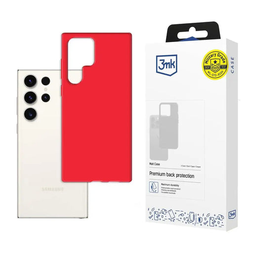 Samsung Galaxy S23 Ultra - 3mk Matt Case strawberry - Cell phone cases and covers<<<HurtelXML