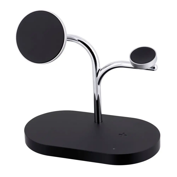 Samsung GP-PWU024WIABW mobile device charger Headset Smartphone Smartwatch Black Silver USB Wireless charging Indoor