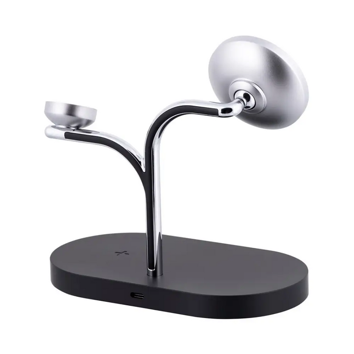 Samsung GP-PWU024WIABW mobile device charger Headset Smartphone Smartwatch Black Silver USB Wireless charging Indoor