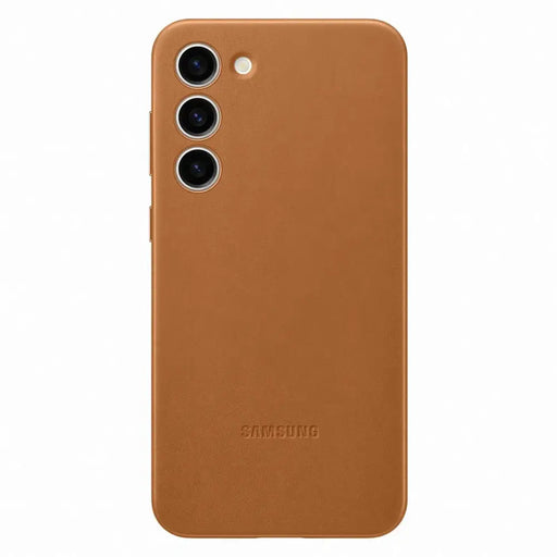 Samsung Leather Cover case for Samsung Galaxy S23+ genuine camel leather case (EF-VS916LAEGWW) - Cell phone cases