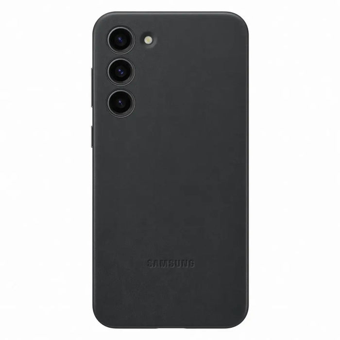 Samsung Leather Cover case for Samsung Galaxy S23+ case made of natural leather black (EF-VS916LBEGWW) - Cell phone