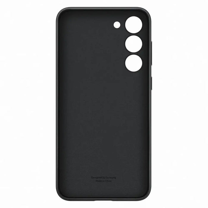 Samsung Leather Cover case for Samsung Galaxy S23+ case made of natural leather black (EF-VS916LBEGWW) - Cell phone