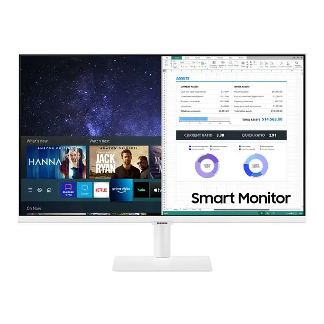 SAMSUNG LS27AM501NUXEN Smart 68.6cm 27inch FHD 16:9 250cd/m2 8ms 60Hz Speaker VESA 100x100 white - Бизнес