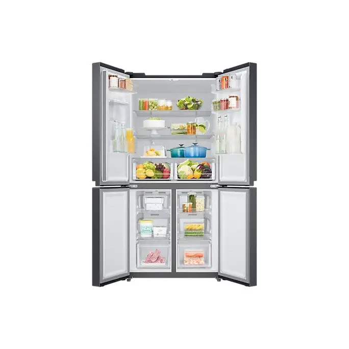Samsung RF48A401EB4/EO side-by-side refrigerator Freestanding 488 L E Black - Freestanding refrigerator-freezers