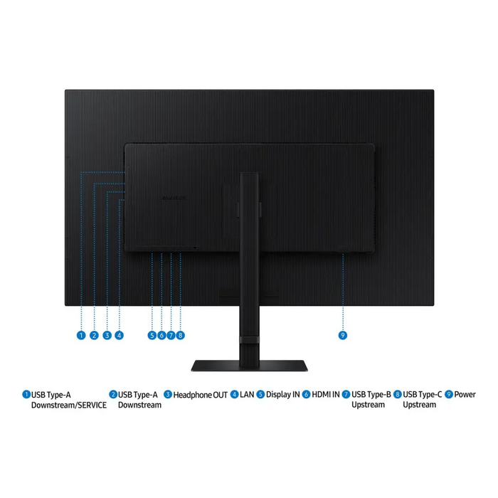Samsung S80UD computer monitor 94 cm (37’’) 3840 x 2160 pixels 4K Ultra HD LCD Black - LCD