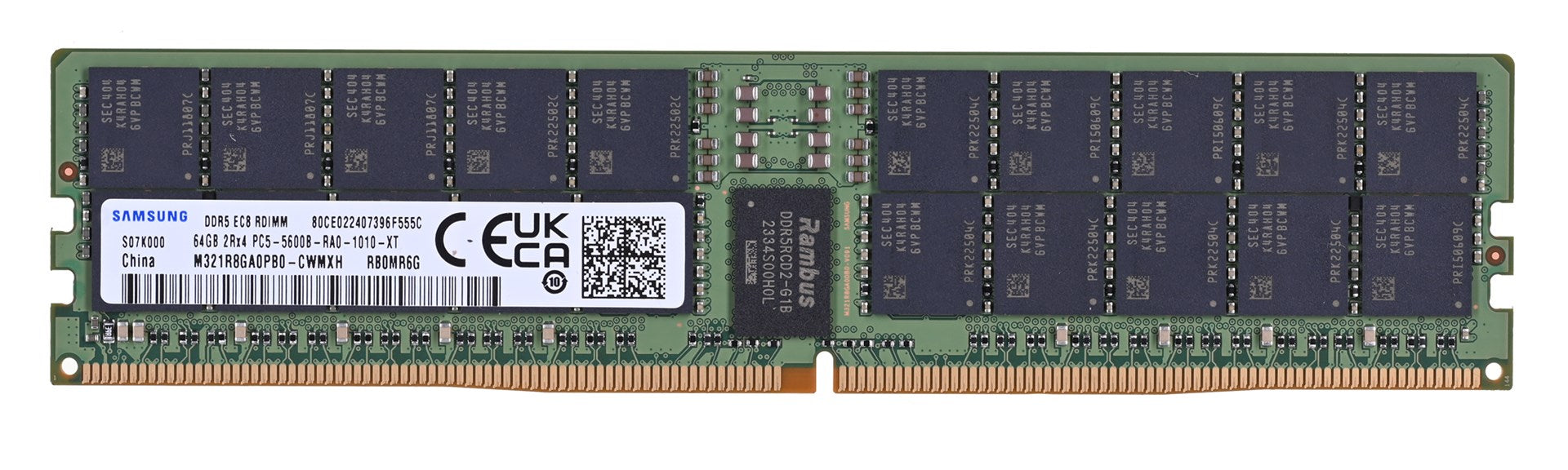 Samsung M321R8GA0PB0-CWM memory module 64 GB 1 x 64 GB DDR5 5600 MHz ECC