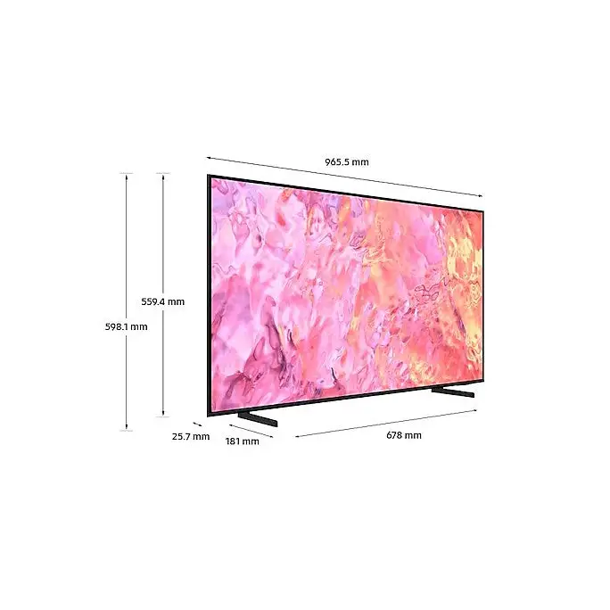 Samsung Series 6 QE43Q60CAUXXH TV 109.2 cm (43’’) 4K Ultra HD Smart TV Wi-Fi Grey - Телевизори и аксесоари<<<Телевизори