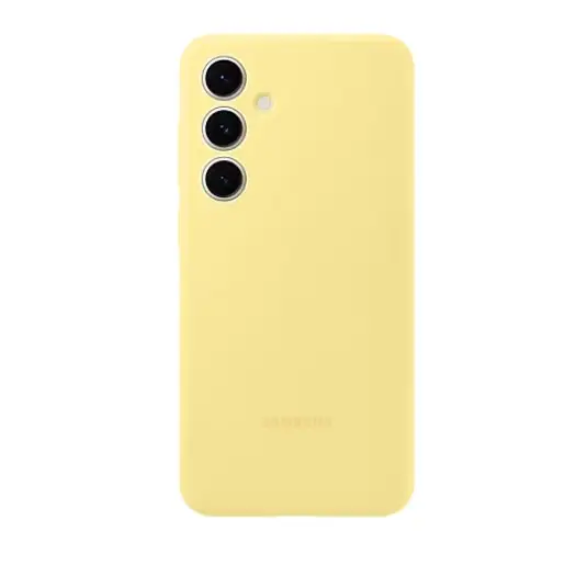 Samsung Silicone Case EF-PS721CYEGWW for Samsung Galaxy S24 FE - yellow - Accessories<<<SAMSUNG Mobile