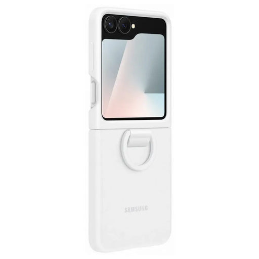 Samsung Silicone Case for Samsung Galaxy Z Flip7 FE - White - Cell phone cases and covers<<<HurtelXML