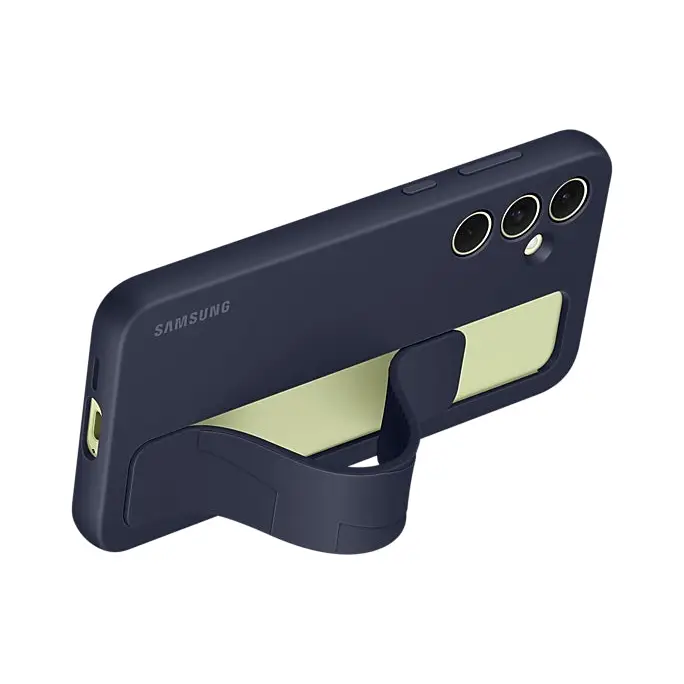 Samsung Standing Grip Case EF-GA556TBEGWW for Samsung Galaxy A55 with handle - blue-black - Cell phone cases